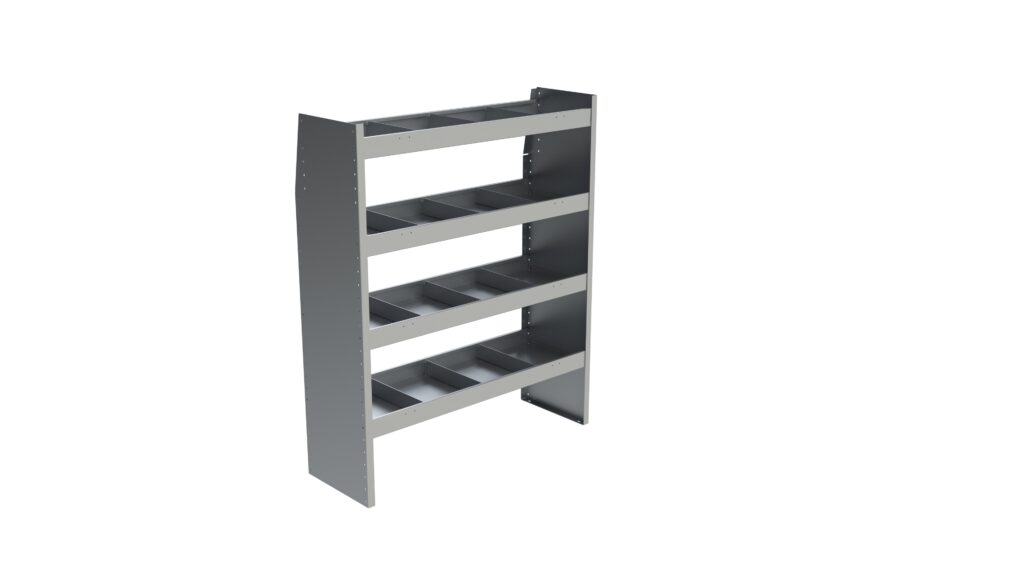 Van 4 Shelving Unit. 60”L x 16”D x 60”H