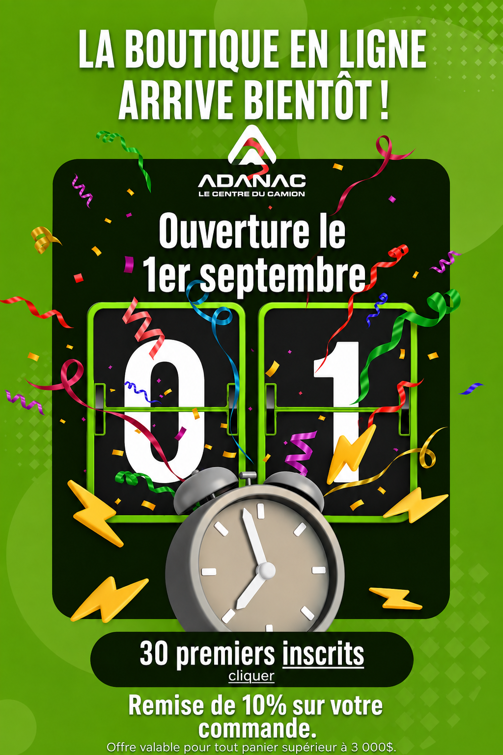 ADANAC - Offre spéciale